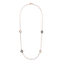 Collar Bronzallure Mujer in Aleación de Metal WSBZ02210.BLK-CZ